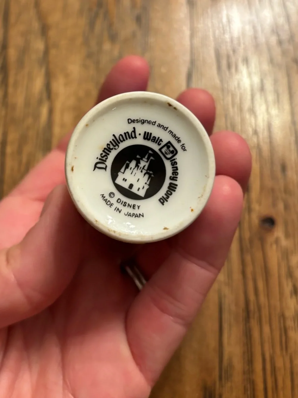 Vintage Disneyland Sleeping Beauty Castle Mini Porcelain Toothpick Holder Cup